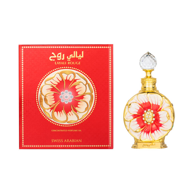 Swiss Arabian Layali Rouge | .50 fl oz | 15 ML | Concentrated perfume oil | Alcohol free