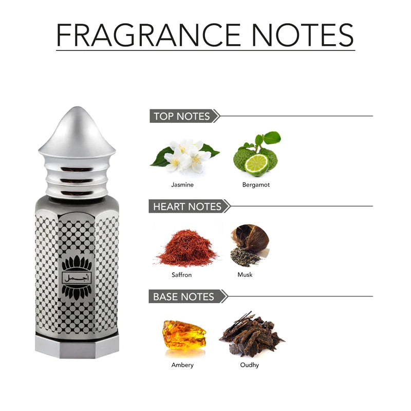 Ajmal Asher .40 fl oz | 12ML | Concentrated perfume oil | Alcohol free | FREE SHIPPING