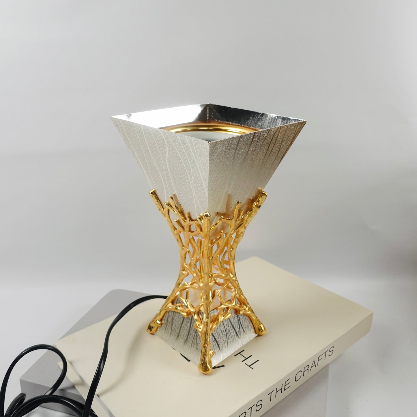 Gold Leaf with White Mosaic |  Incense burner | 110V