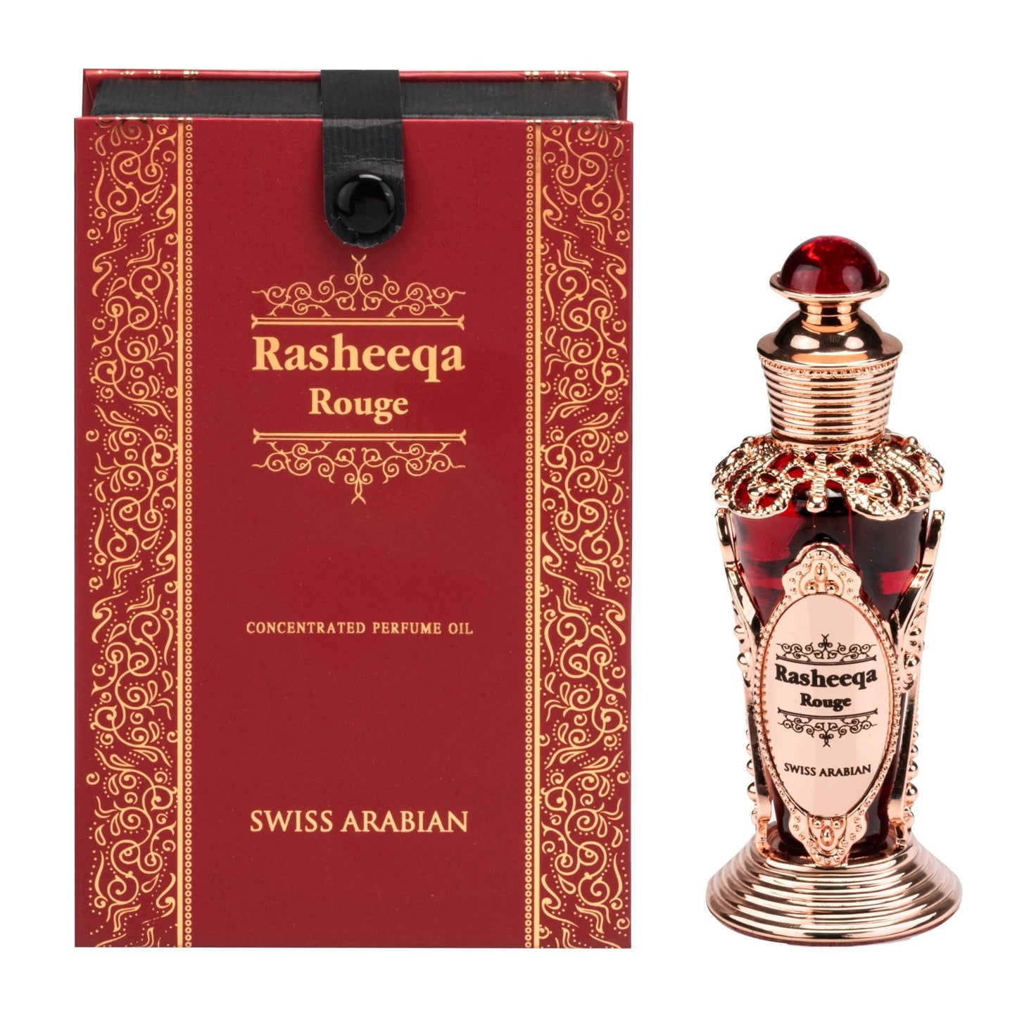 Swiss Arabian Rasheeqa Rouge| .68 fl oz | 20 ML | Concentrated perfume oil | Alcohol free
