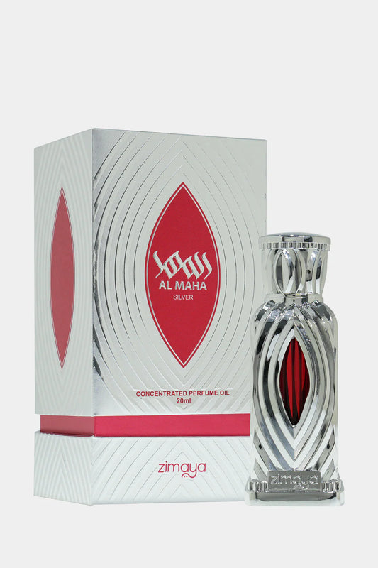 Zimaya Maha Silver | .68 fl oz | 20 ML | Concentrated perfume oil | Alcohol free