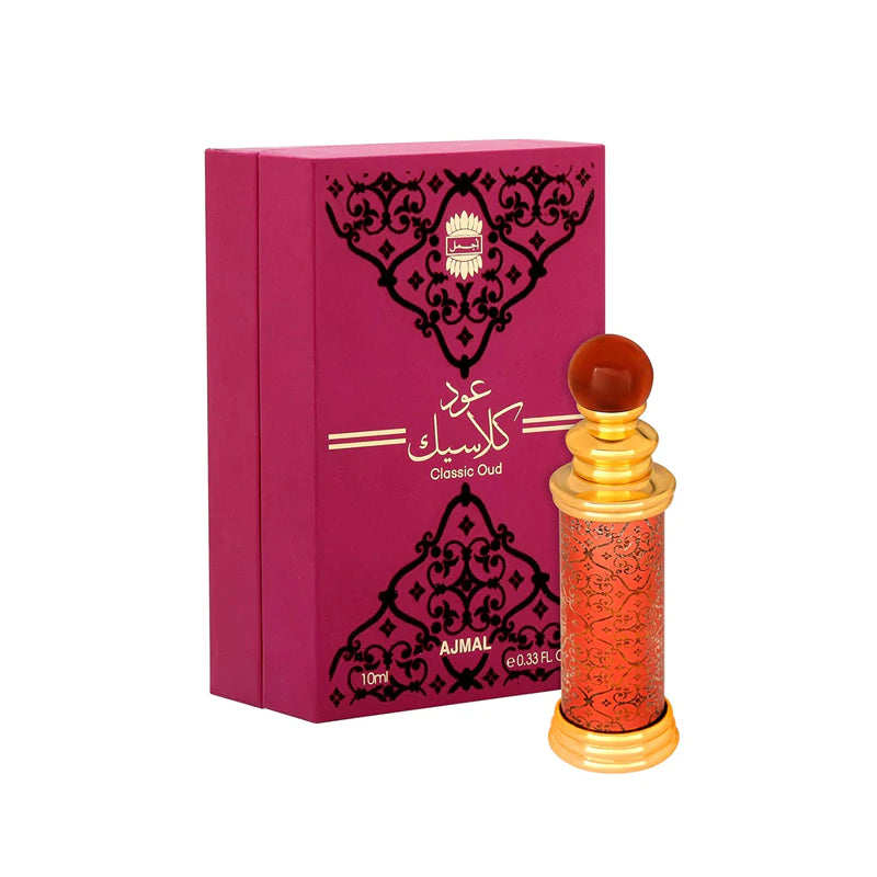Ajmal Classic Oud | .33 fl oz | 10 ML | Concentrated perfume oil | Alcohol free