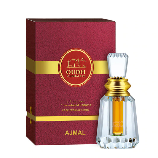Ajmal Oud Mukhallat | .20 fl oz | 6ML | Concentrated perfume oil | Alcohol free