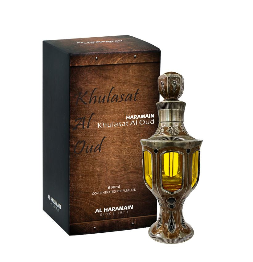 Haramain Khulalsat Al Oud | 1 fl oz | 30 ML | Concentrated perfume oil | Alcohol free